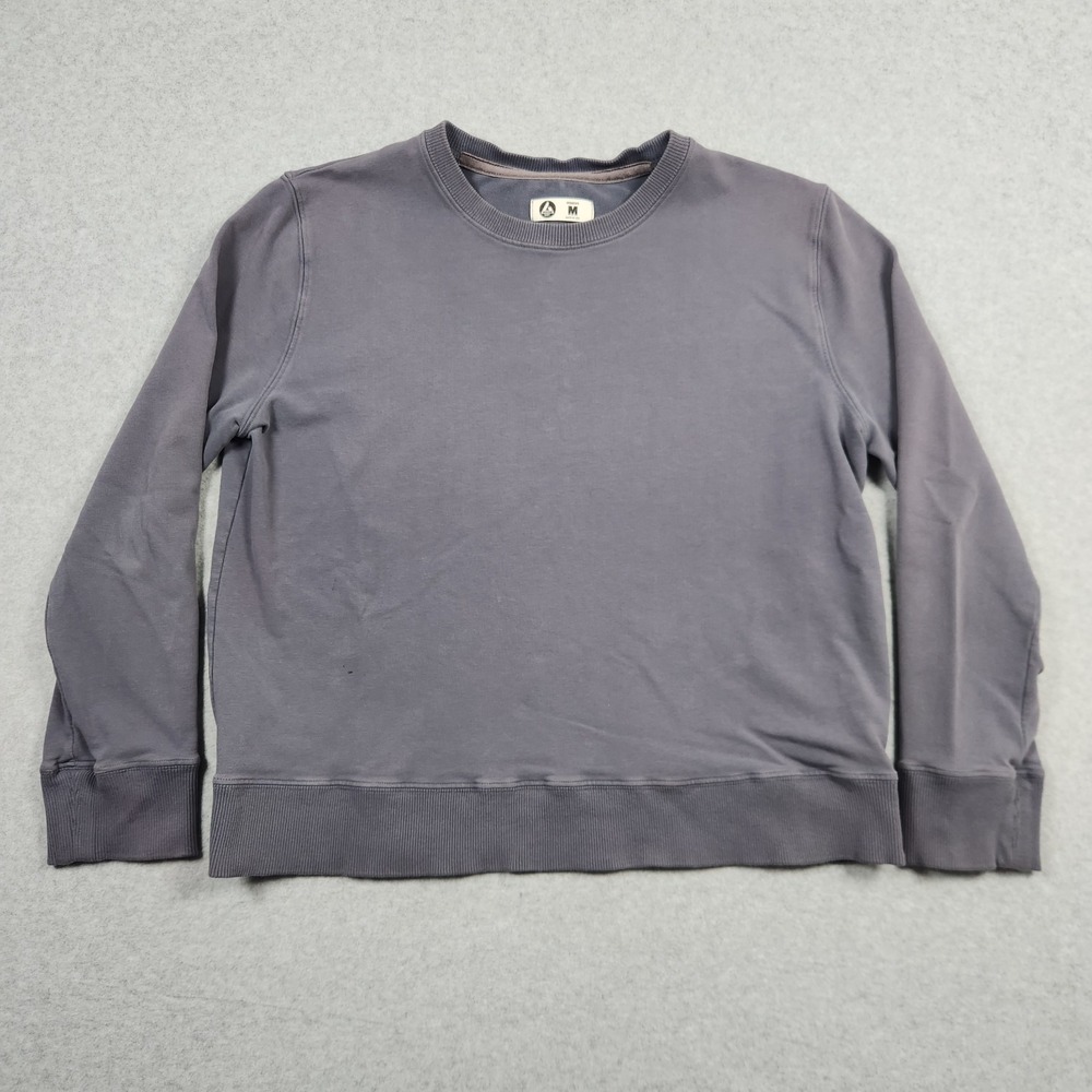 American Giant Sweatshirt Womens Large Blue Wash Raglan Crewneck Casual Boxy USA